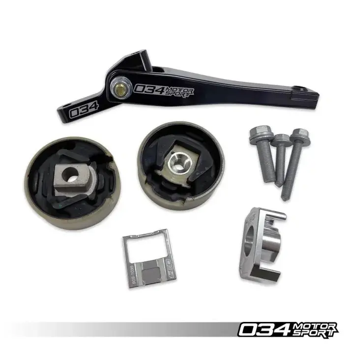 034Motorsport Billet Spherical Dogbone Mount Performance Pack W/ Dogbone Pucks (Mt/Dsg6) - Vw/Audi Mqb/E 1.8T/2.0T 1