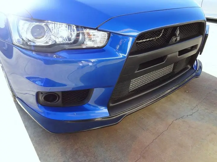08-15 Mitsubishi Lancer Evolution X Ralliart Style Front Bumper Lip (Polyurethane) 1