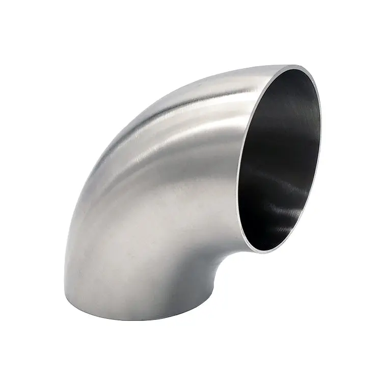 1.750" 16Ga Tight Radius 90° Mandrel Bend - (1.750" Clr) - Brushed Finish - 304 Stainless 1