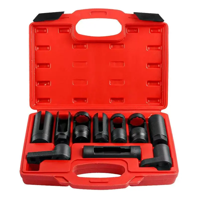 10 Pcs Oxygen Sensor Socket Set Universal Automotive O2 Sensor Removal Tool Kit Oss10p 1