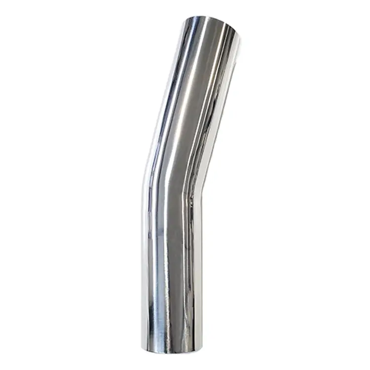 2.375" 16Ga 15° Mandrel Bend - (3.563" Clr / 6.000" Legs) - Polished Od - 304 Stainless 1