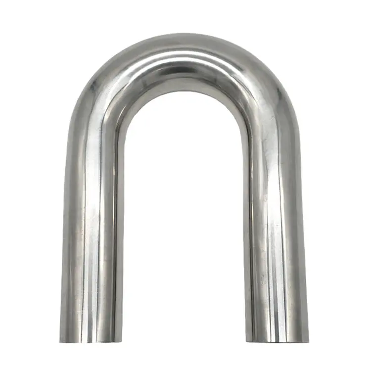 3.000" Od 16Ga 180° Mandrel Bend - Polished Od - 6061 Aluminum - (4.500" Clr / 6.000" Legs) 1
