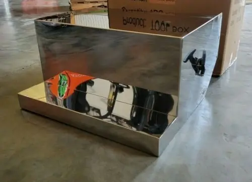 30" Stainless Steel Battery Step Box – Polished Heavy-Duty For Peterbilt 359, 379, 389, 388 | Sku: 1127351 1
