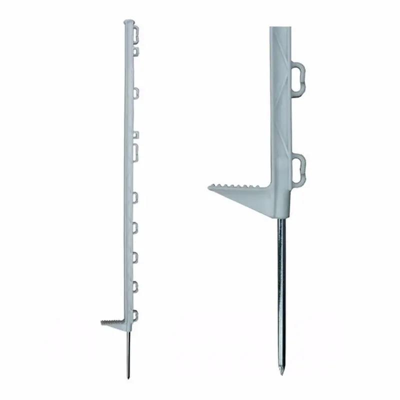4Ft Electric Fence Post White – Step-In Livestock Fence Stake For Polywire & Polytape Ep38481 1