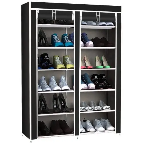 6-Shelf Shoe Rack Closet Organizer – Freestanding Storage Unit For Entryways & Bedrooms | Amsrd55 1