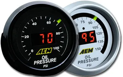 Aem Digital Oil Pressure Display Gauges 1