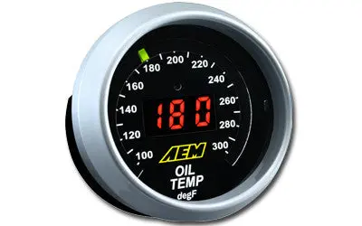 Aem Digital Oil Temperature Display Gauge 1