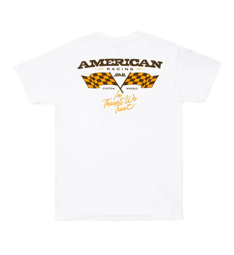 American Racing Checkers Short Sleeve T-Shirt 1