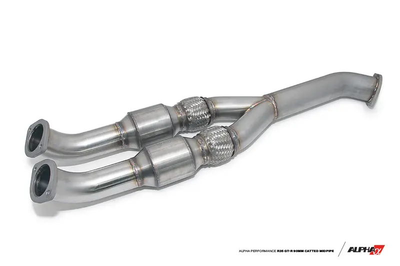 Ams Performance R35 Gt-R 90Mm Catted Midpipe 1