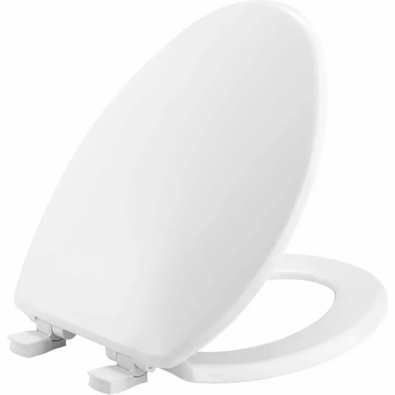 Bemis Elongated Soft Close Plastic Closed Front Toilet Seat In White Removes For Easy Cleaning 1