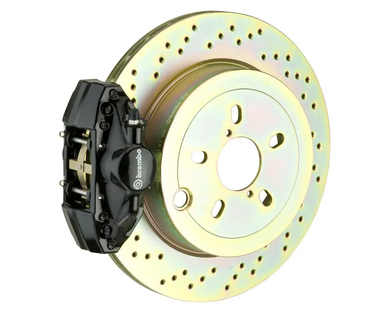 Brembo Gt Drilled Brake Kit 2 Piston 1-Piece Black (Rear) - Frs/Brz/86 1
