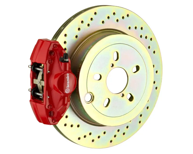 Brembo Gt Drilled Brake Kit 2 Piston 1-Piece Red (Rear) - Frs/Brz/86 1