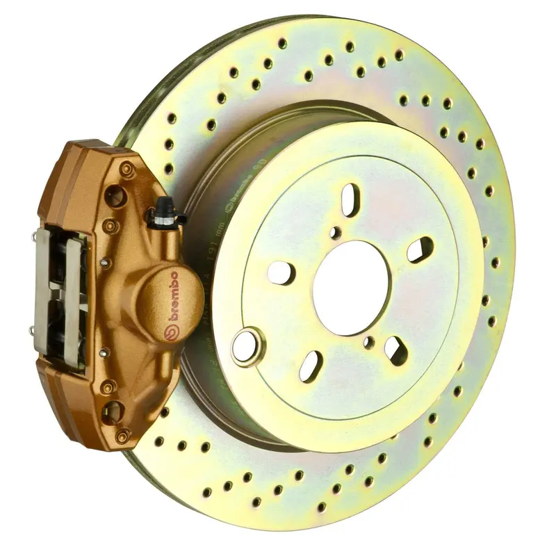 Brembo Gt Systems 2 Piston Gold Drilled Rotors (Rear) - Frs/Brz/86 1