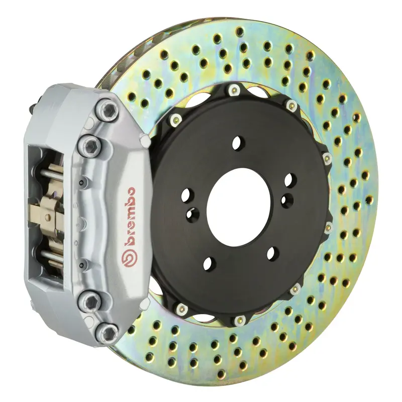 Brembo Gt Systems 4 Piston Drilled Rotors Big Brake Kit Silver (Front) - Frs/Brz/86 1