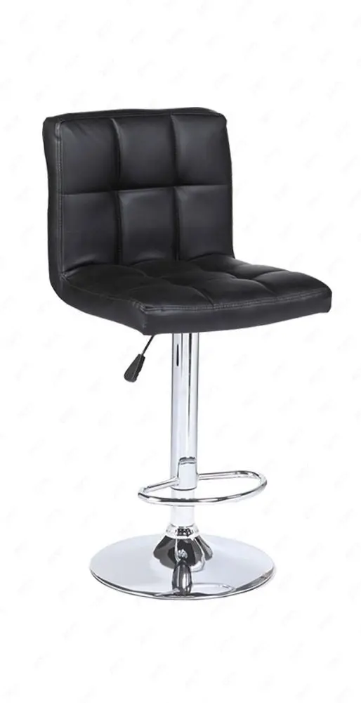 Classic Adjustable Swivel Leather Bar Stool – Black Pu, Single Piece Bsc06 1