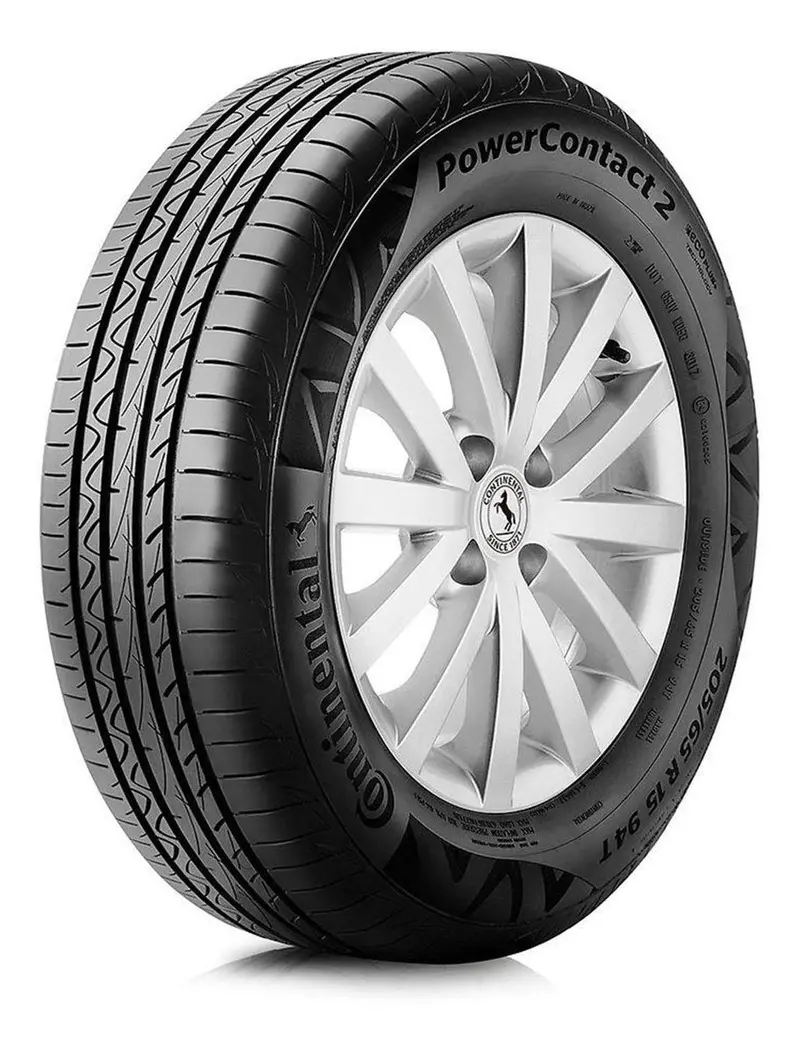 Continental PowerContact 2 EcoPlus 195/65R15 Fuel-Efficient Tire – Load Index 91, Speed Rating H