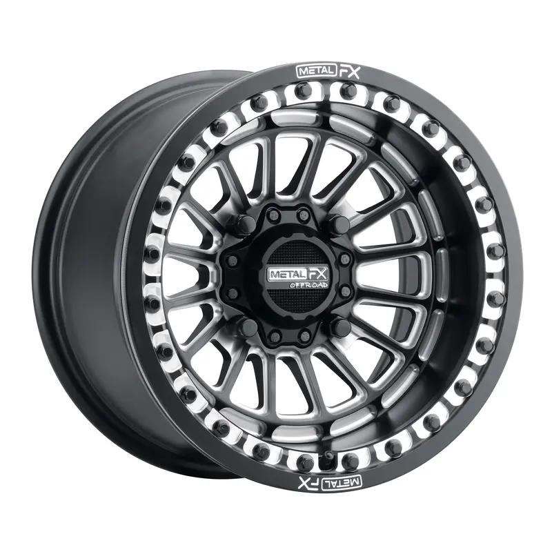 Delta Beadlock | Satin Black Contrast Cut 1