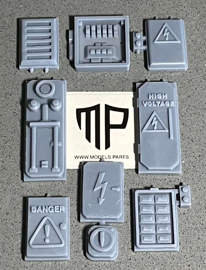 Electrical Units Fuse Box Set Diorama 1