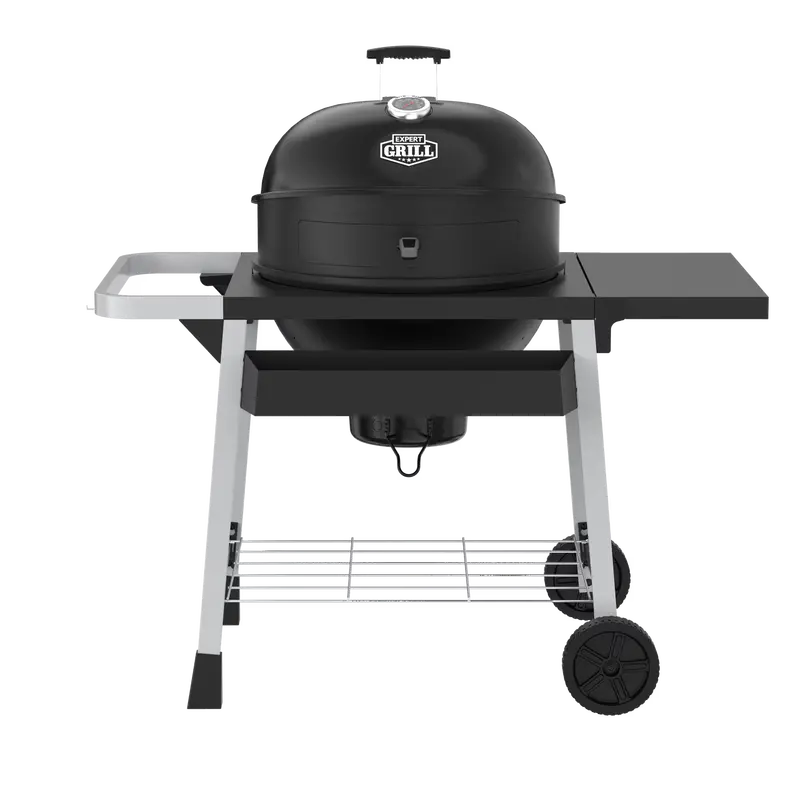 Expert Grill Kettle Barbeque Charcoal Grill Cart With Pizza Stone And Warming Rack 22.5 Inch 44376299576 1