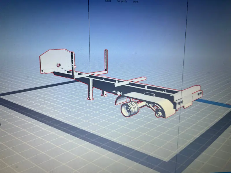 Flat Bed Trailer Double Axle Body Shell 1