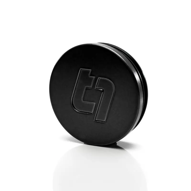 Flat Center Cap - Machine Black 1