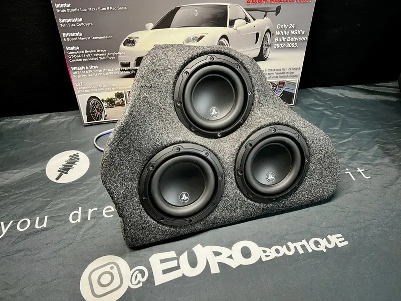 Honda S2000 Custom Fiberglass Triple 6" Subwoofer Box For Driver Side 1