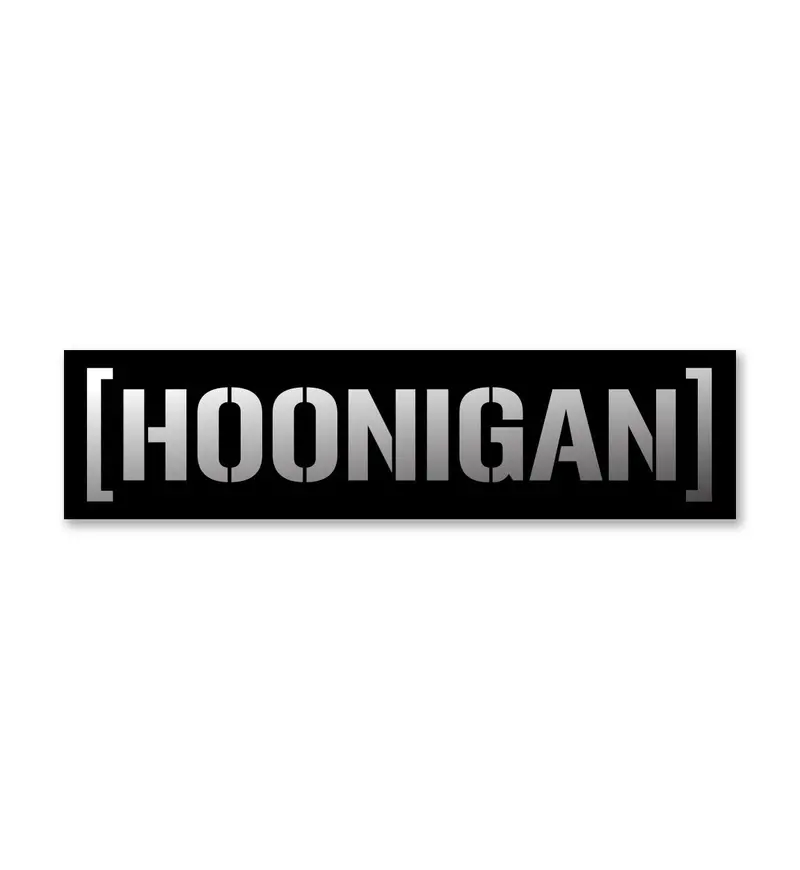 Hoonigan Censor Bar Sticker (8") 1