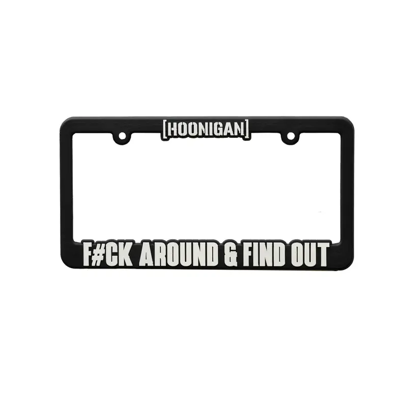 Hoonigan Find Out License Plate Frame 1