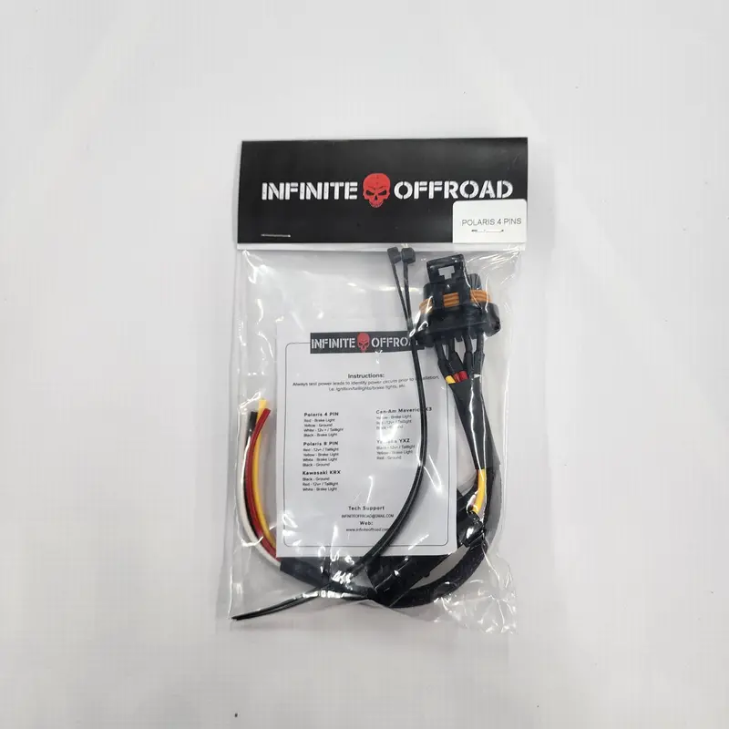 Infinite Offroad | Brake & Tail Light Auxiliary Inline Tap Harness (Polaris/Canam/Kawasaki) 1