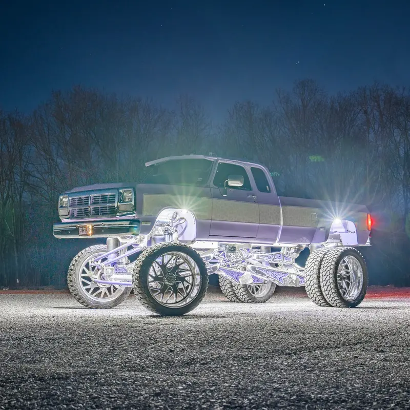 Infinite Offroad | (Truck/Jeep) - White Single Color Rock Light Kit 1