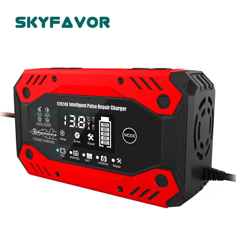 Intelligent Battery Charger – 12V 10A / 24V 5A & 12V 6A Smart Repair & Maintenance 1
