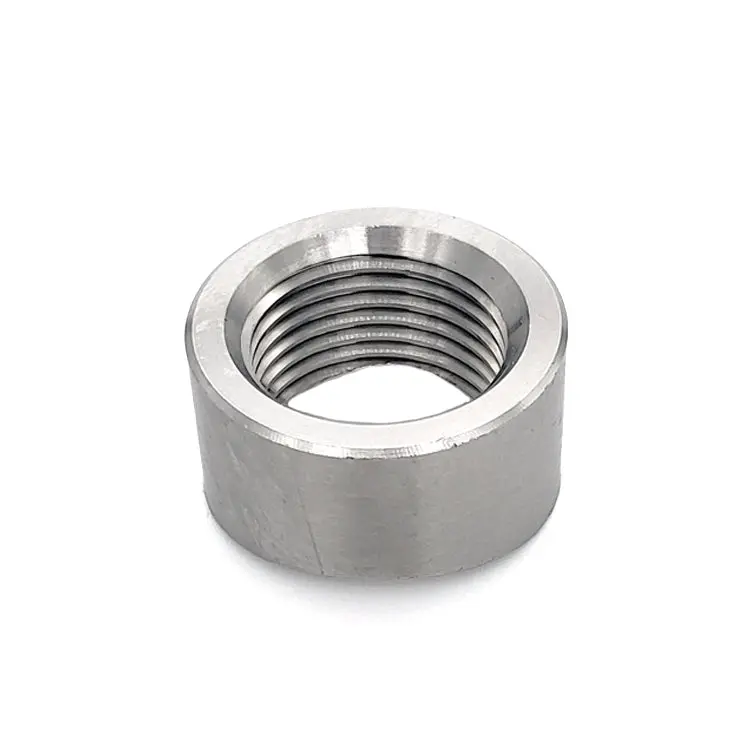 M18 X 1.5 O2 Sensor Bung - Coped For 3.000"-5.000" Od Tube - Cp2 Titanium 1