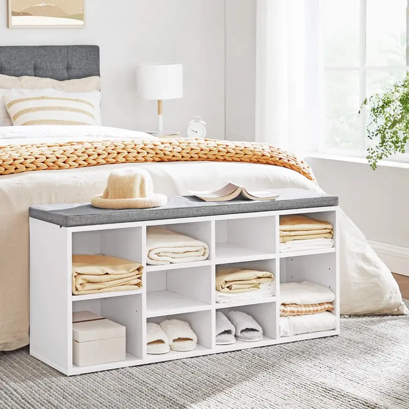 New 10-Compartment Shoe Storage Cabinet – Entryway & Bedroom Organizer 1