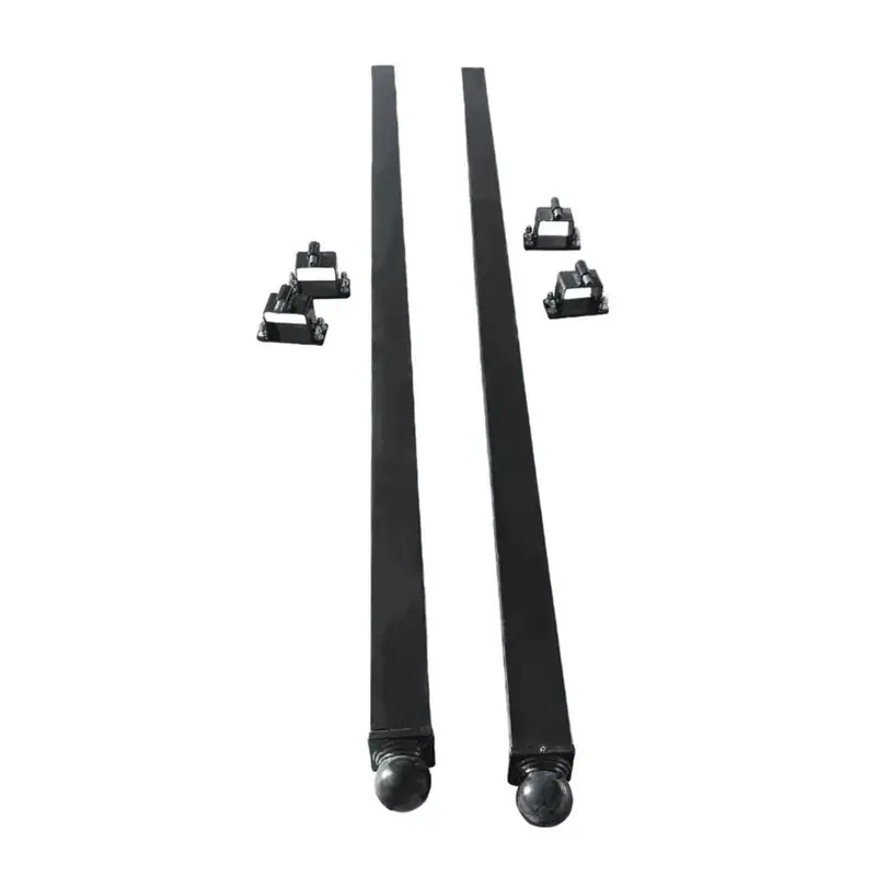 New (2) 9.84 Ft Steel Wrought Iron Fence Post Entry Gate Model 2505603 1