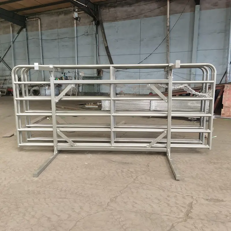 New 6-Bar Farm Gate – Heavy-Duty Steel Cattle & Livestock Fence Panel | Ranch, Field, Corral Gate 1