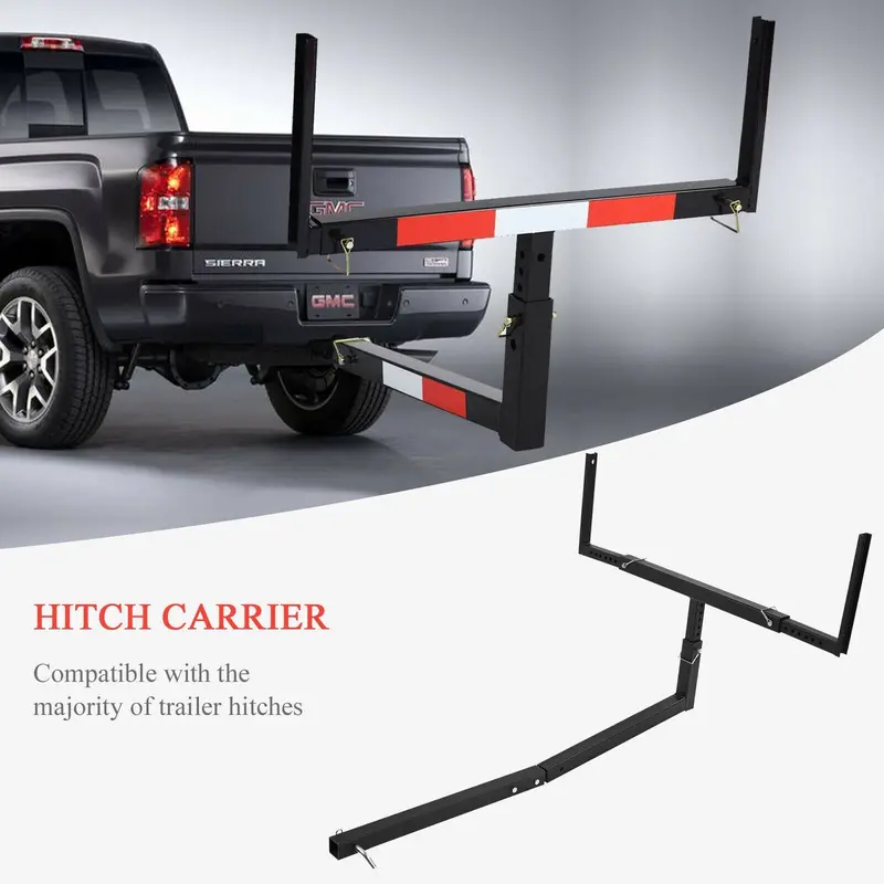 New Pickup Truck Bed Hitch Extender Rack – Adjustable Extension For Boats, Lumber, Kayaks & More Ka04 1