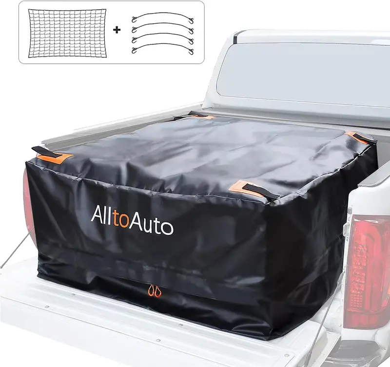 New Waterproof Truck Bed Cargo Bag & Cargo Net – Heavy-Duty Waterproof Storage For Pickup Trucks S1233 1