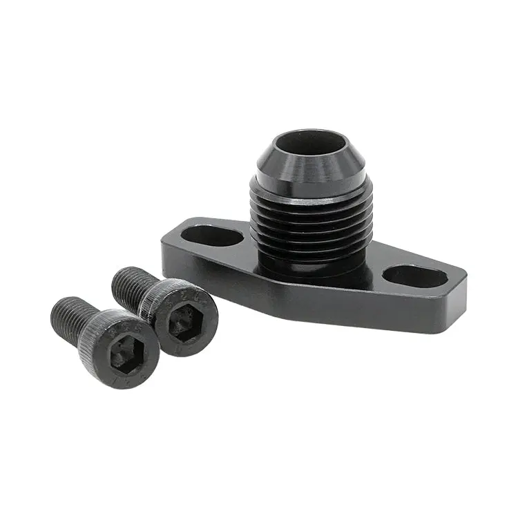 Oil Drain Flange -10An Male Flare With O-Ring Style Seating Surface (1.500" - 1.750" Bolt Circle) 1