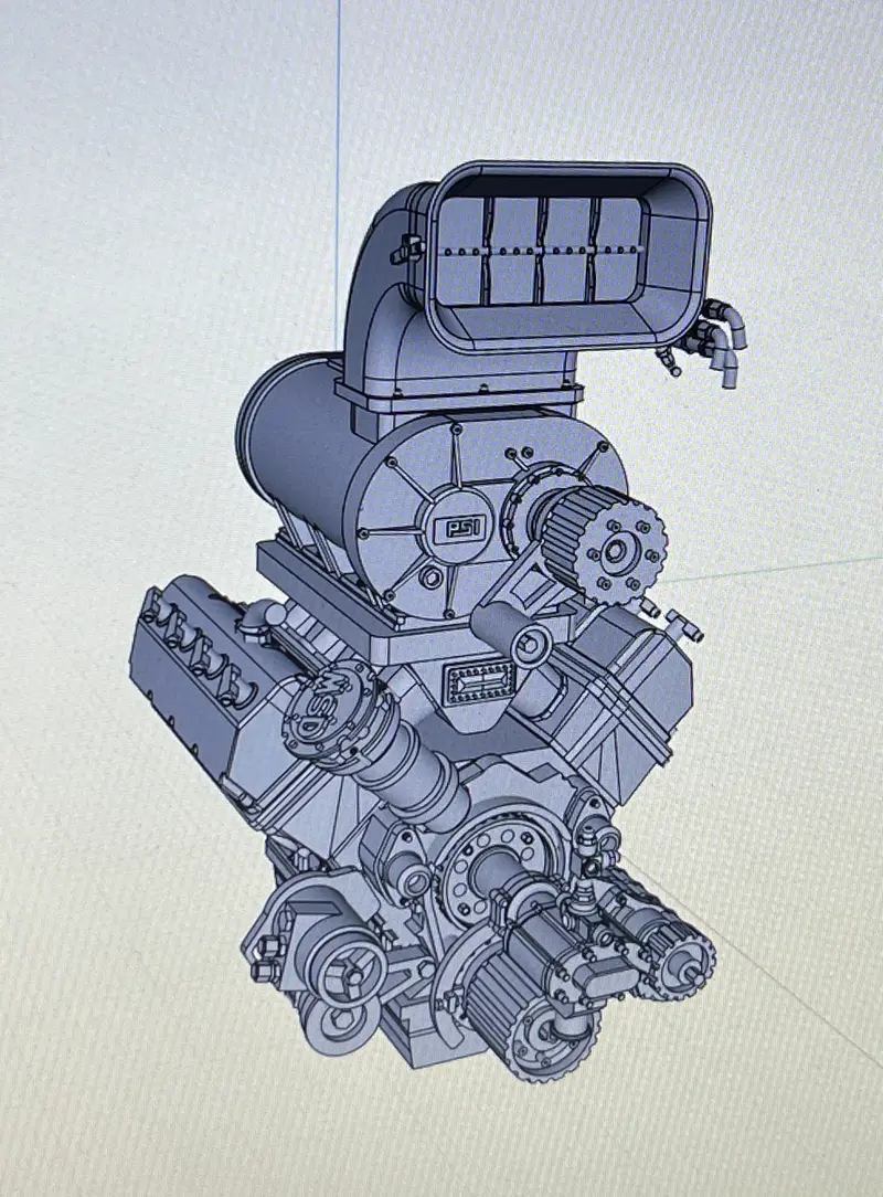 Psi Blown Hemi Outlaw Drag Engine 1