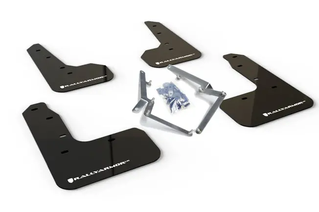 Rally Armor Black Mud Flap W/ White - Civic Sport 10Th Gen 1