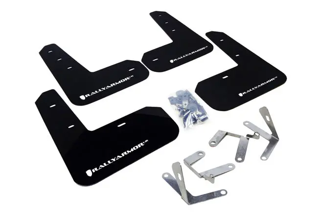 Rally Armor Black Mud Flap W/ White Logo - Frs/Brz/86 1