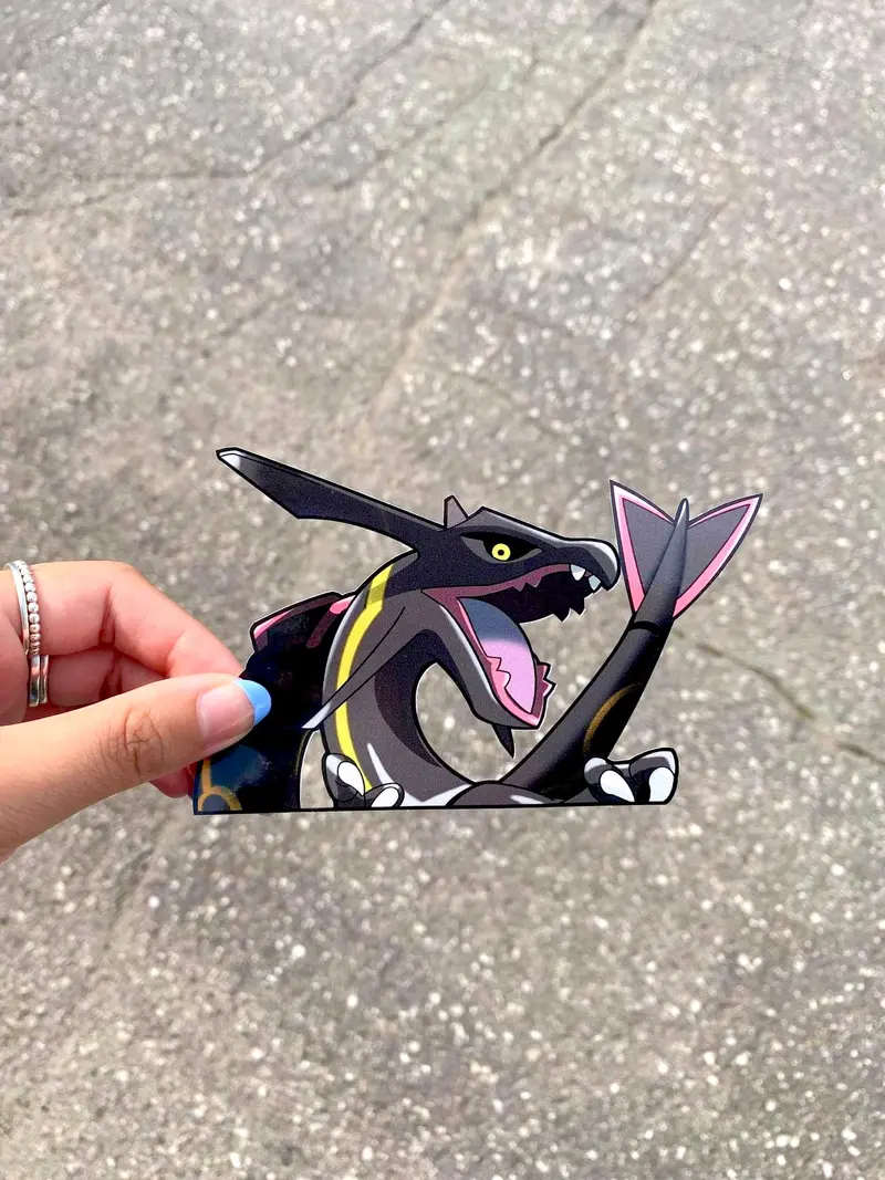 Shiny Rayquaza Peeker Sticker 1