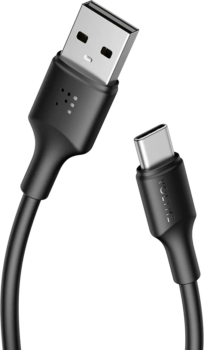 Voltme Powerlink Edc Usb-A To Usb-C Cable 4Ft 60W Fast Charging Cable Black 1