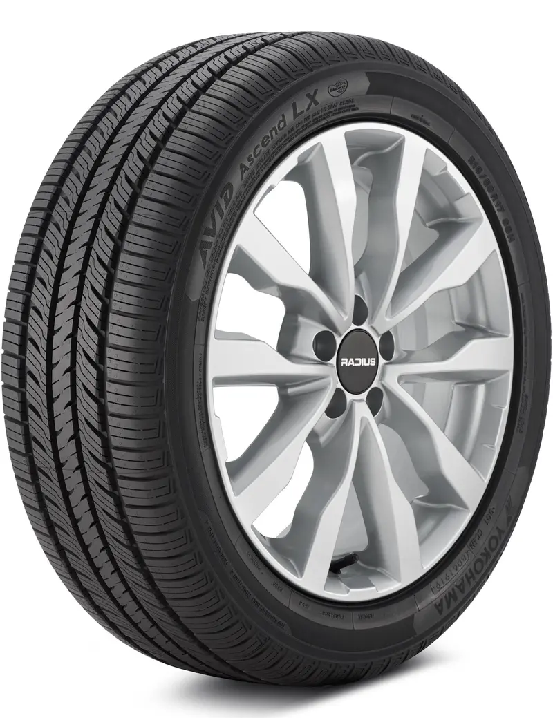 Yokohama Avid Ascend LX 225/65R17 Touring All-Season Tire – 102H Load & Speed Rating