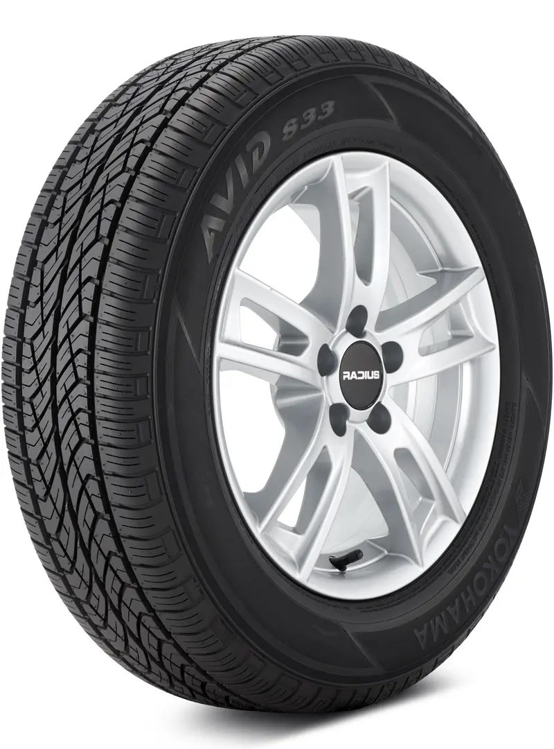 Yokohama Avid S33 195/65R15 – High-Mileage Touring Tire, 89H Rating