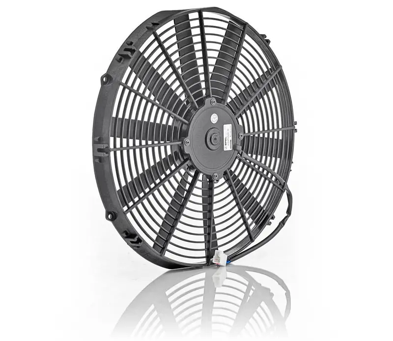 Be Cool 16-Inch Thin-Line Electric Puller Fan – Euro Black Radiator Cooling Fan (Model 75058) 1