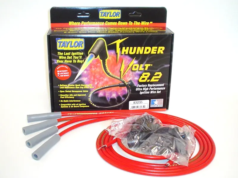 Taylor Cable Thundervolt 8.2Mm Ignition Wire Set – Low-Resistance, Emi-Shielded Spark Plug Wires 1